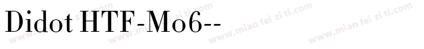 Didot HTF-M06-字体转换